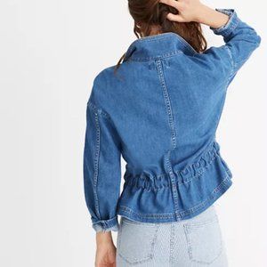 Madewell Southlake Denim Military Jacket
